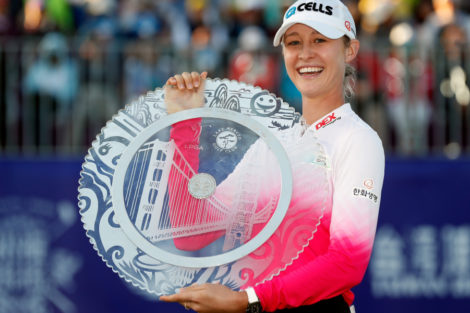 A picture of golfer Nelly Korda in 2018