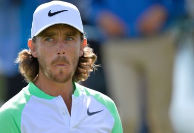 A picture of golfer Tommy Fleetwood in 2017